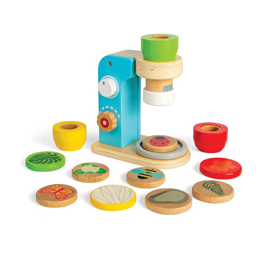 Bigjigs Toys - Wooden Microscope for Kids