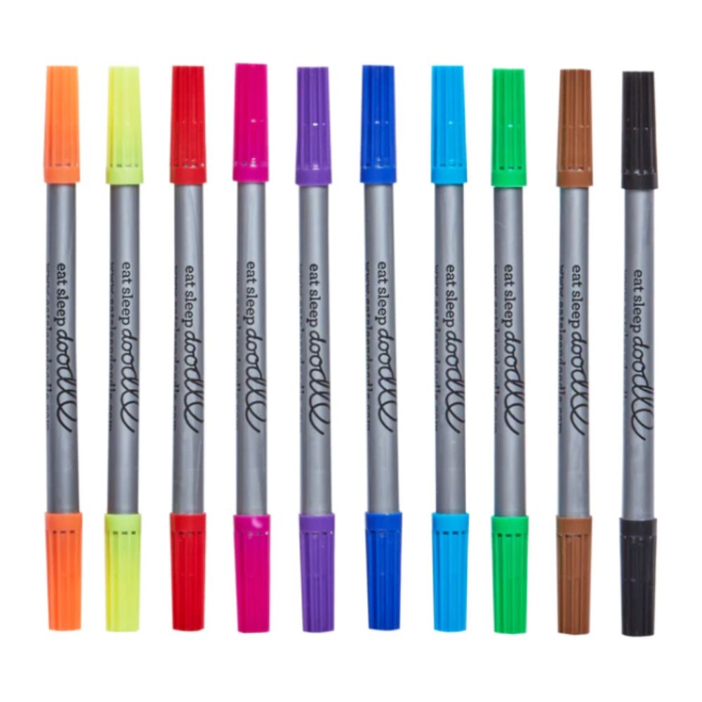 Eat Sleep Doodle - Wash Out Pen Set - Classic Colours