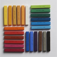 24 Assorted Coloured Soft Pastels