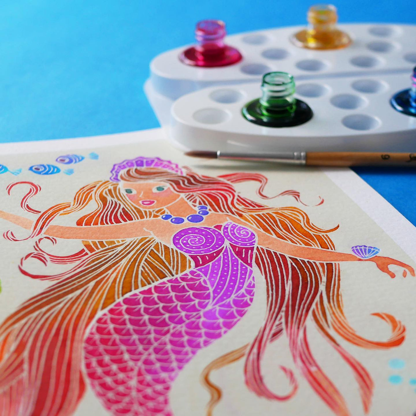 Aquarellum Junior Mermaids Painting Set for Kids