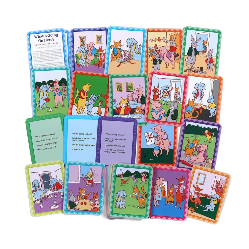 Eeboo What's Going On Here? Conversation Cards