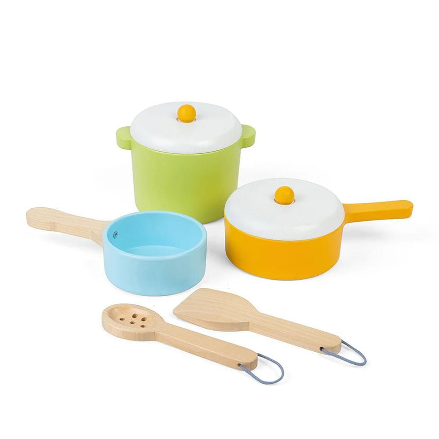 Bigjigs Toys - Wooden Pots and Pans