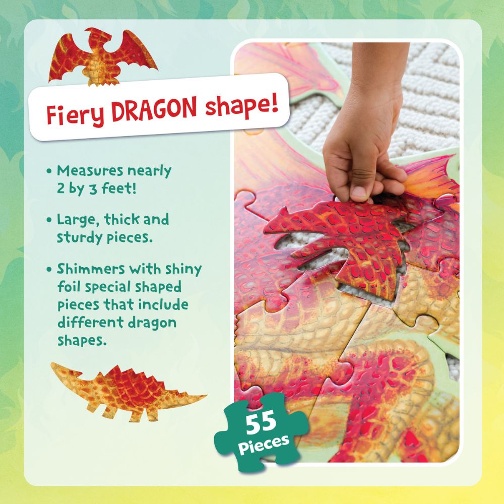 Peaceable Kingdom Shiny Dragon Floor Puzzle