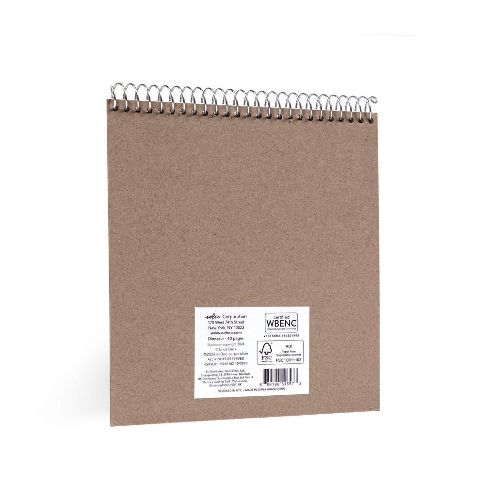 Eeboo Dinosaur Square Sketchbook