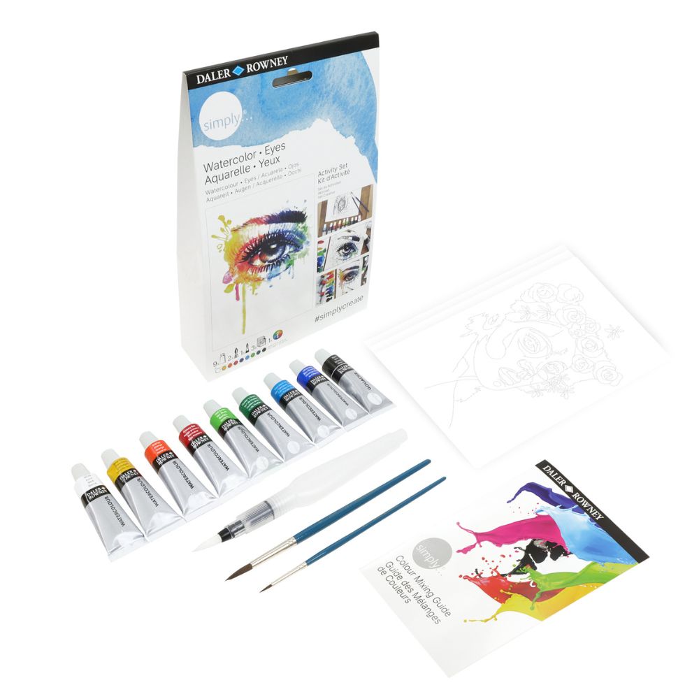 Daler Simply Watercolour Eyes Activity Set