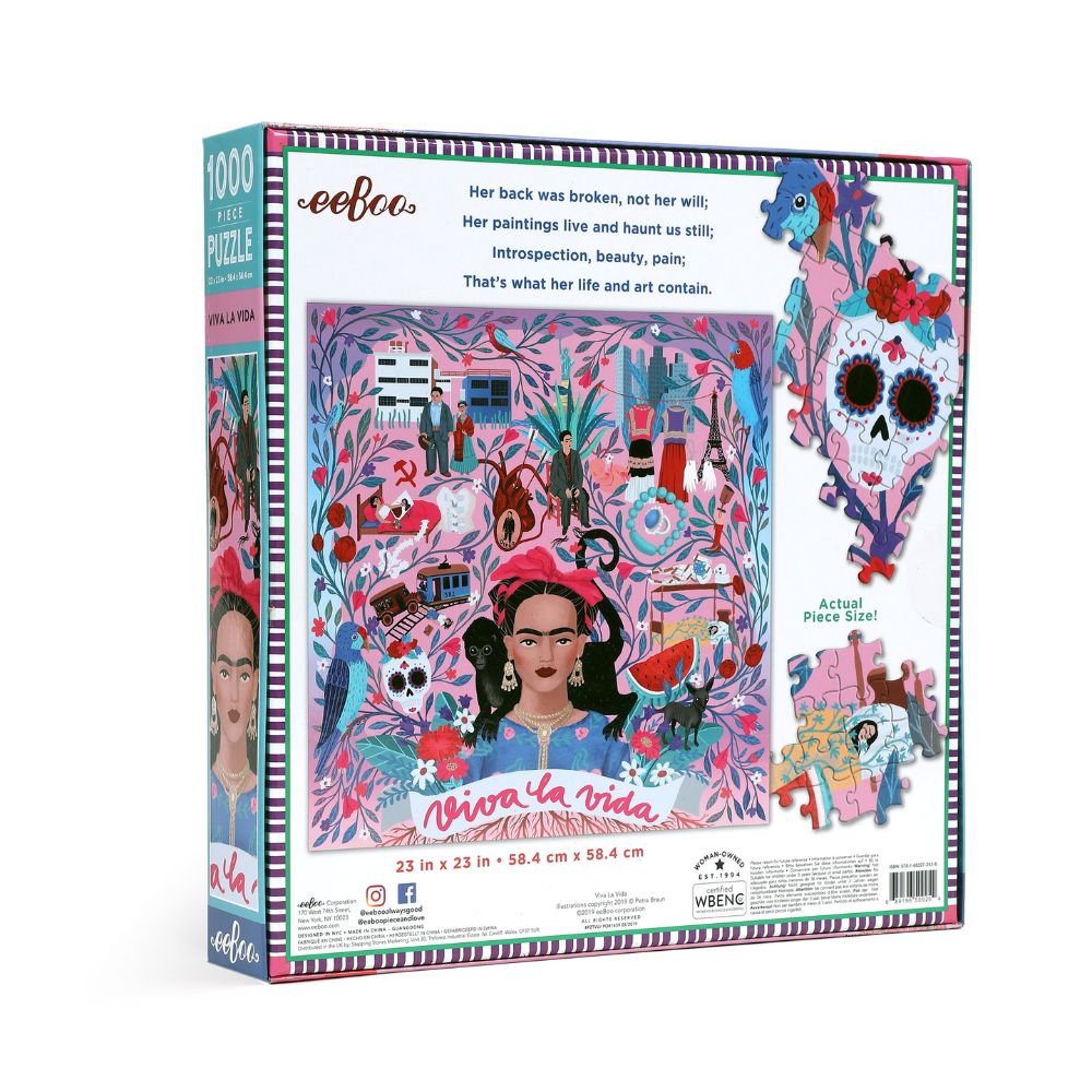 Eeboo Viva La Vida 1000 Piece Family Puzzle