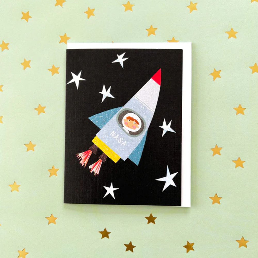 Spaceman Birthday Card