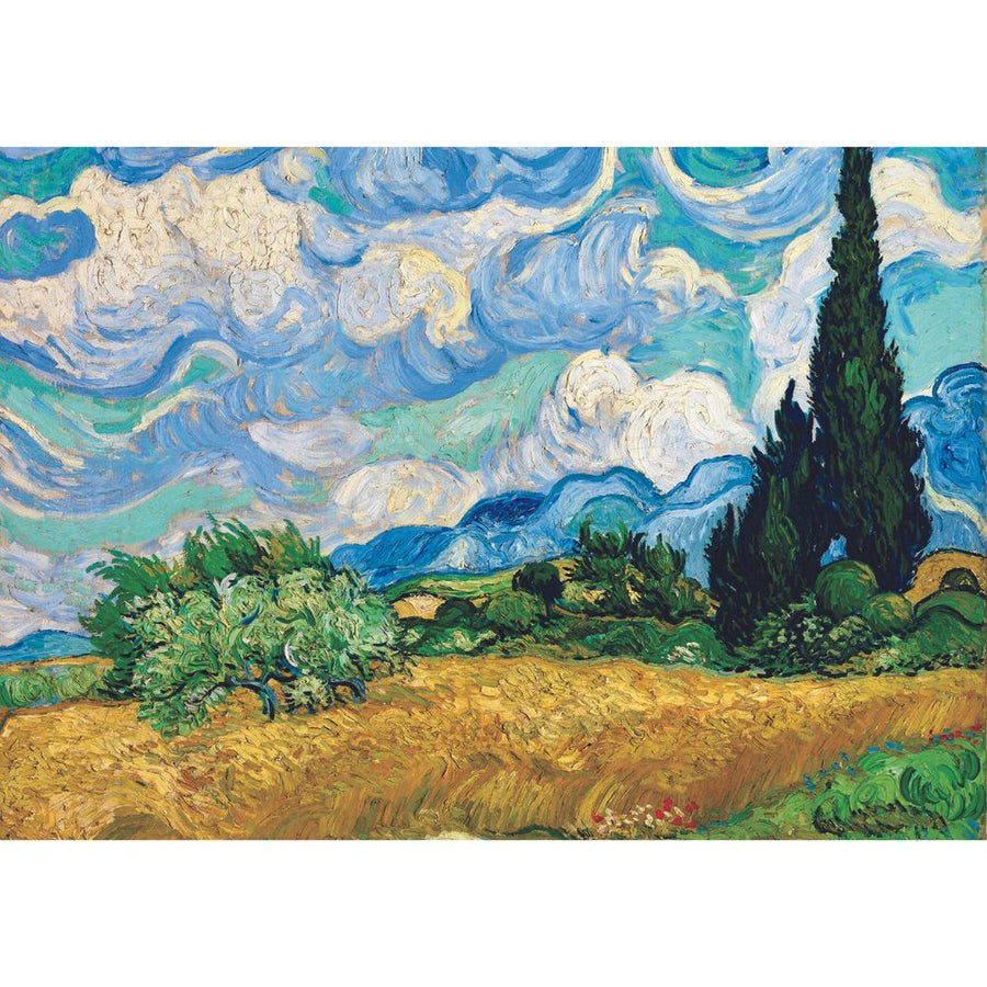Calypto Jigsaw Puzzle 1000 Piece - Wheat Field with Cypresses - Van Gogh