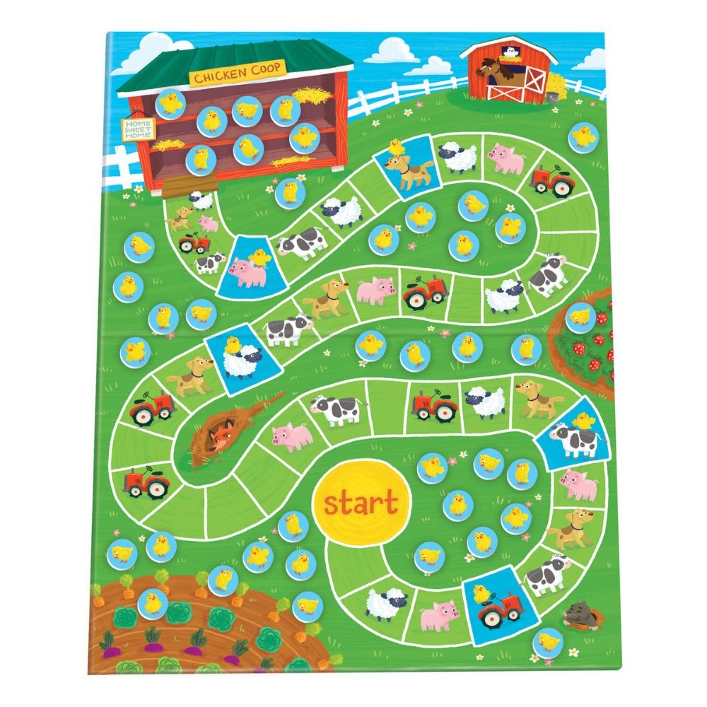 Chicken Board Line Count Your Chickens Board Game | Cooperative Games | Peaceable Kingdom ...