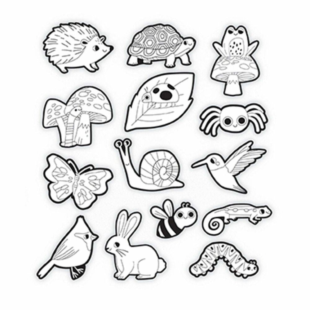 Crocodile Creek Colouring Stickers - Backyard Friends
