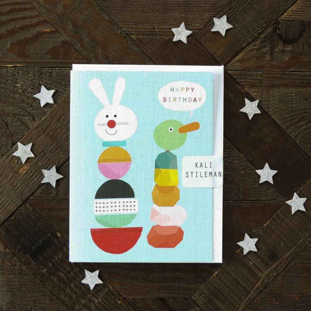 Stacking Blocks Birthday Card