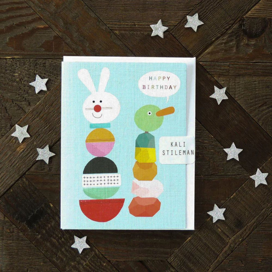 Stacking Blocks Birthday Card