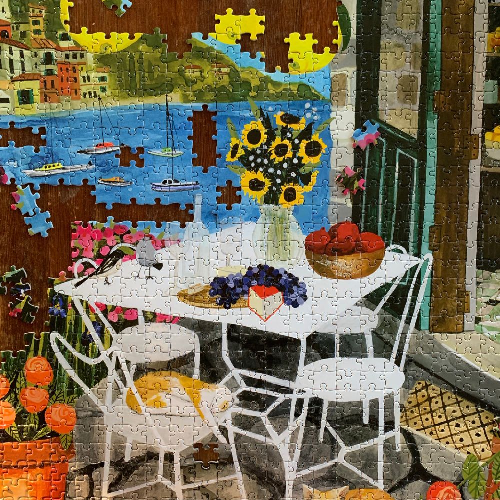 Eeboo Cats in Positano 1000 piece Family Puzzle