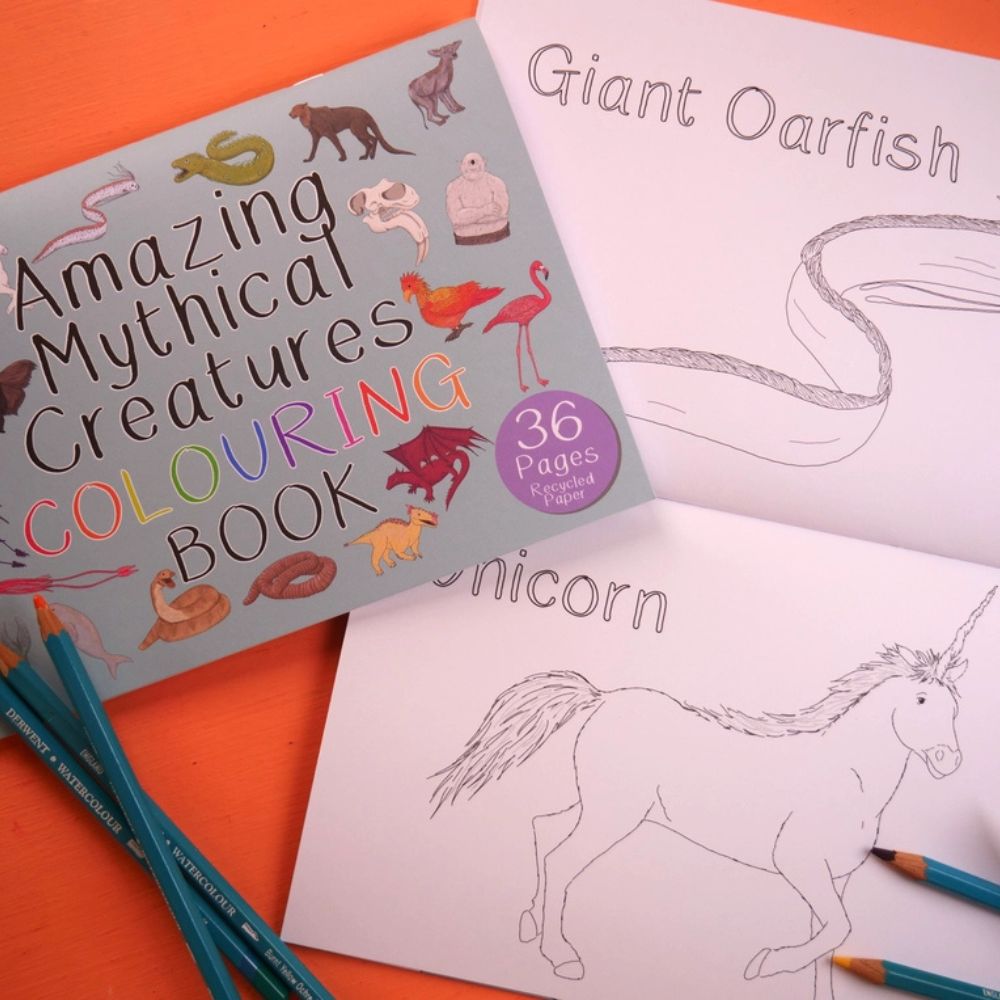 Amazing Mythical Creatures Colouring Book