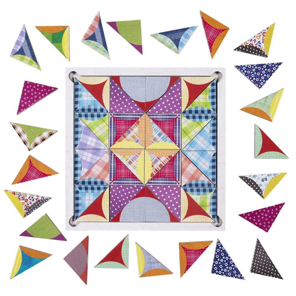 eeBoo Patchwork Pattern Tiles - Exploratory Activity for 5 years+
