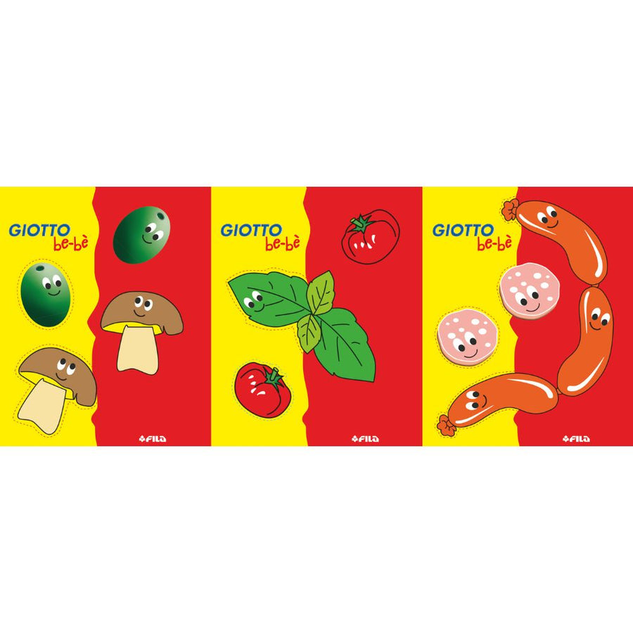 Giotto Be-Be My Pizza Modelling Set – Soft Dough Pizza Play Kit for Toddlers