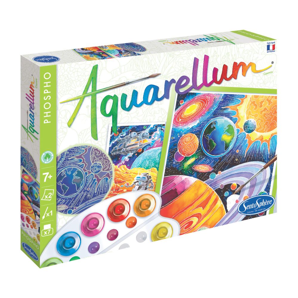 Aquarellum Glow In The Dark Space Cosmos - Painting by Numbers