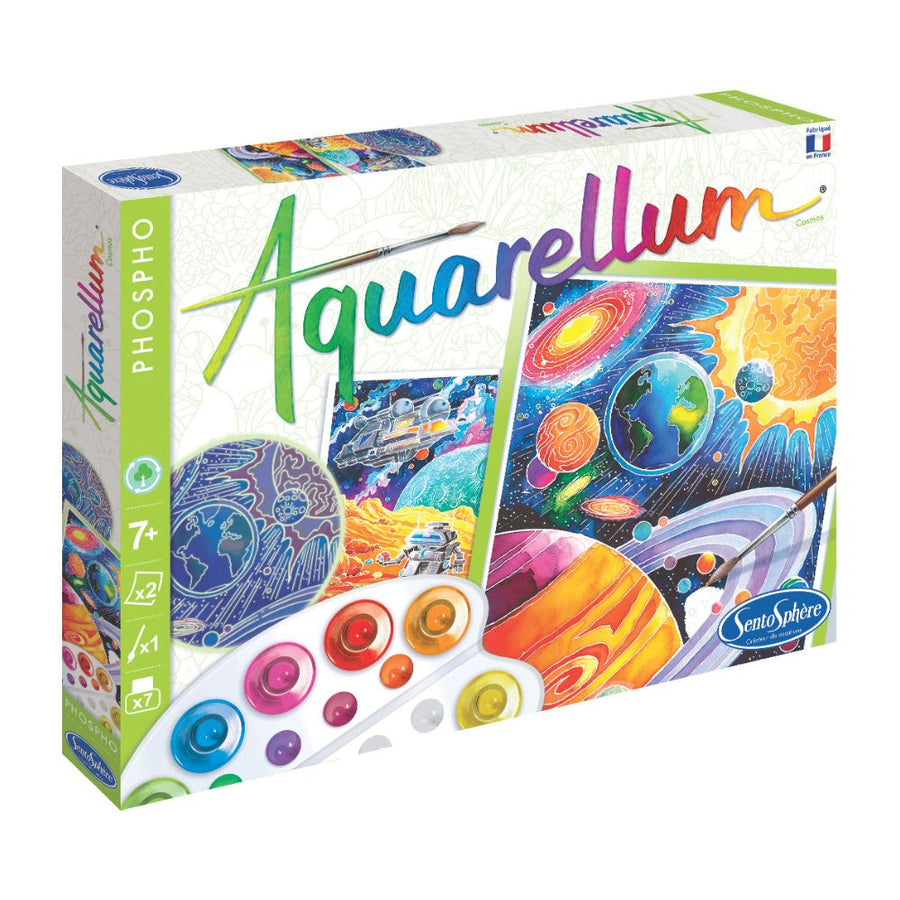 Aquarellum Glow In The Dark Space Cosmos - Painting by Numbers