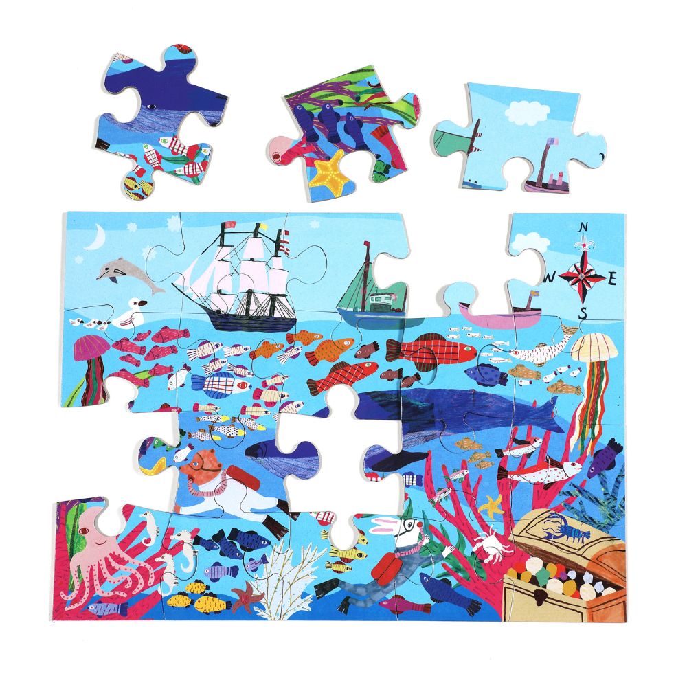 Eeboo Sea Exploration 20 piece puzzle
