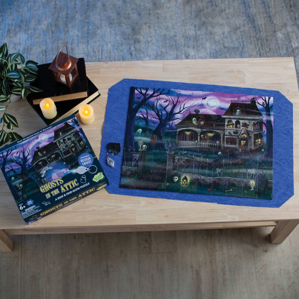 Peaceable Kingdom Ghosts in the Attic Glow Puzzle Game