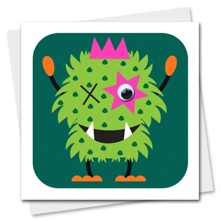 Kids Monster Birthday Card