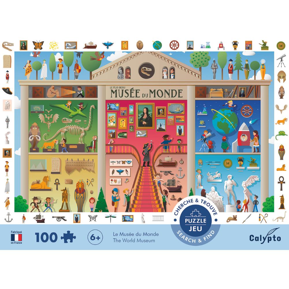 Calypto Jigsaw Puzzle - Search & Find World Museum 100 pieces PREORDER