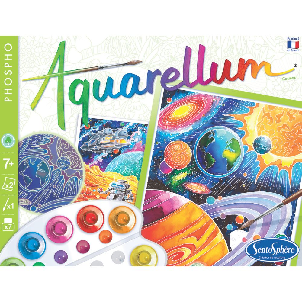 Aquarellum Glow In The Dark Space Cosmos - Painting by Numbers
