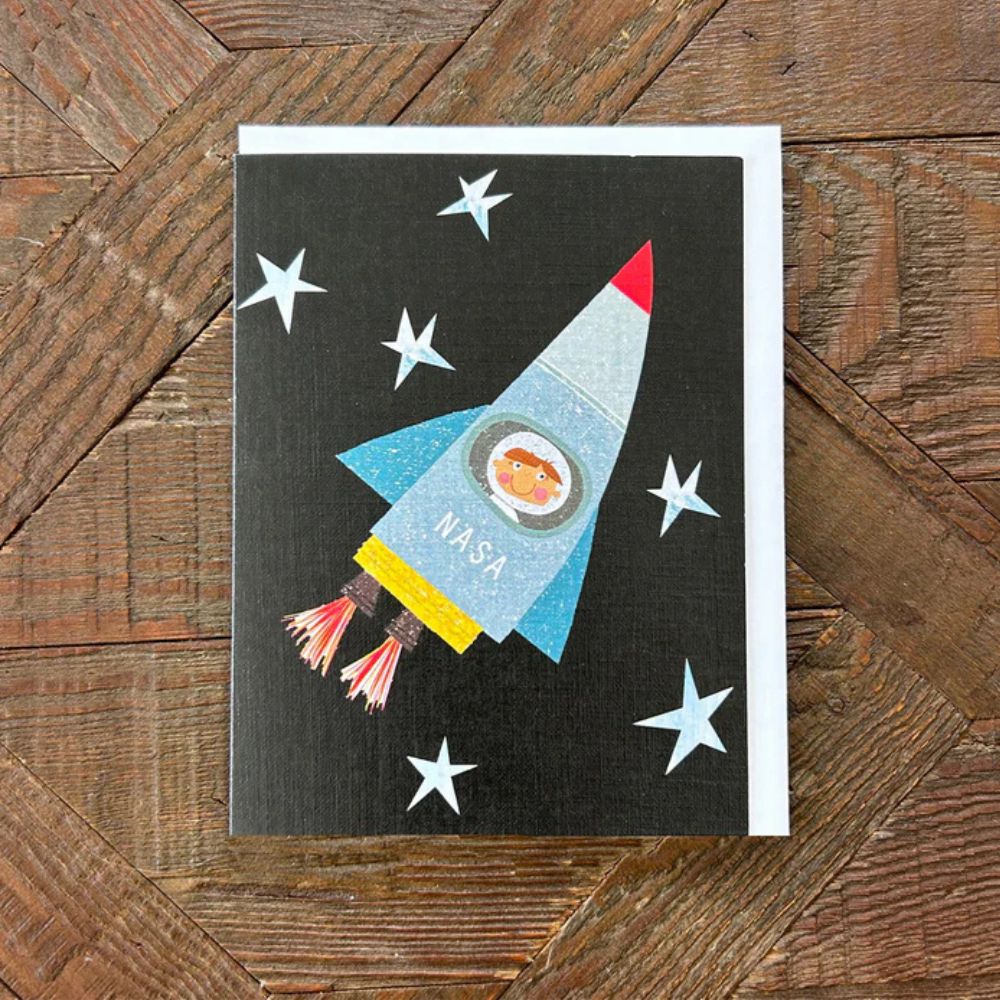 Spaceman Birthday Card