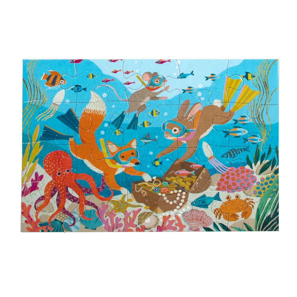 eeBoo Deep Sea Treasure 20 Piece Jigsaw Puzzle