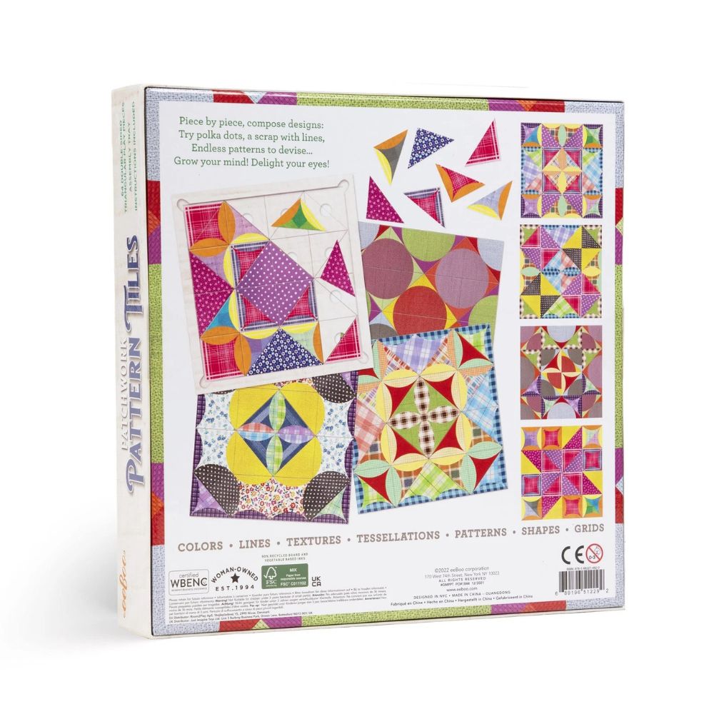 eeBoo Patchwork Pattern Tiles - Exploratory Activity for 5 years+