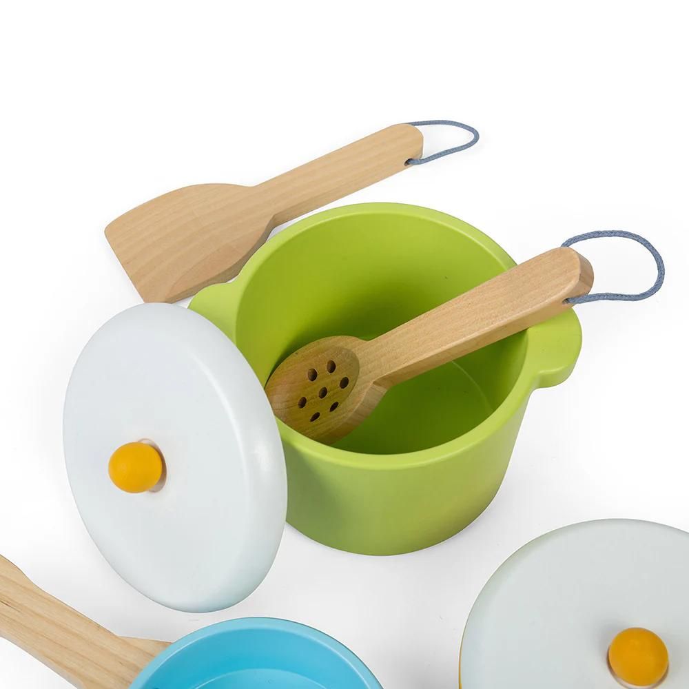 Bigjigs Toys - Wooden Pots and Pans
