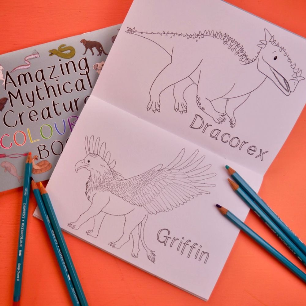 Amazing Mythical Creatures Colouring Book