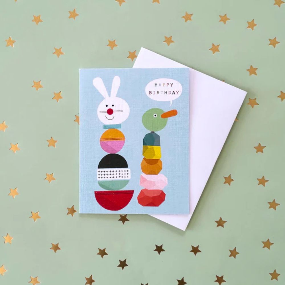 Stacking Blocks Birthday Card