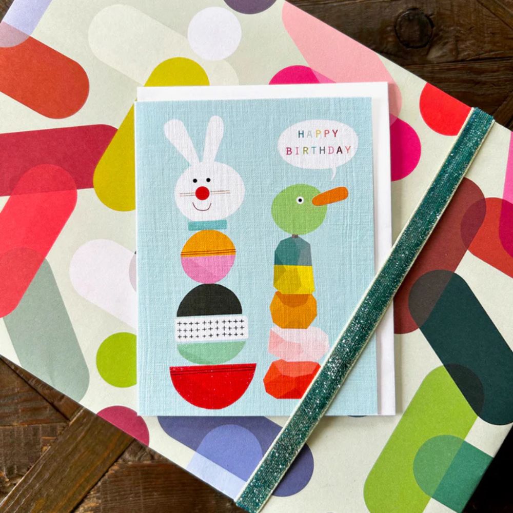 Stacking Blocks Birthday Card