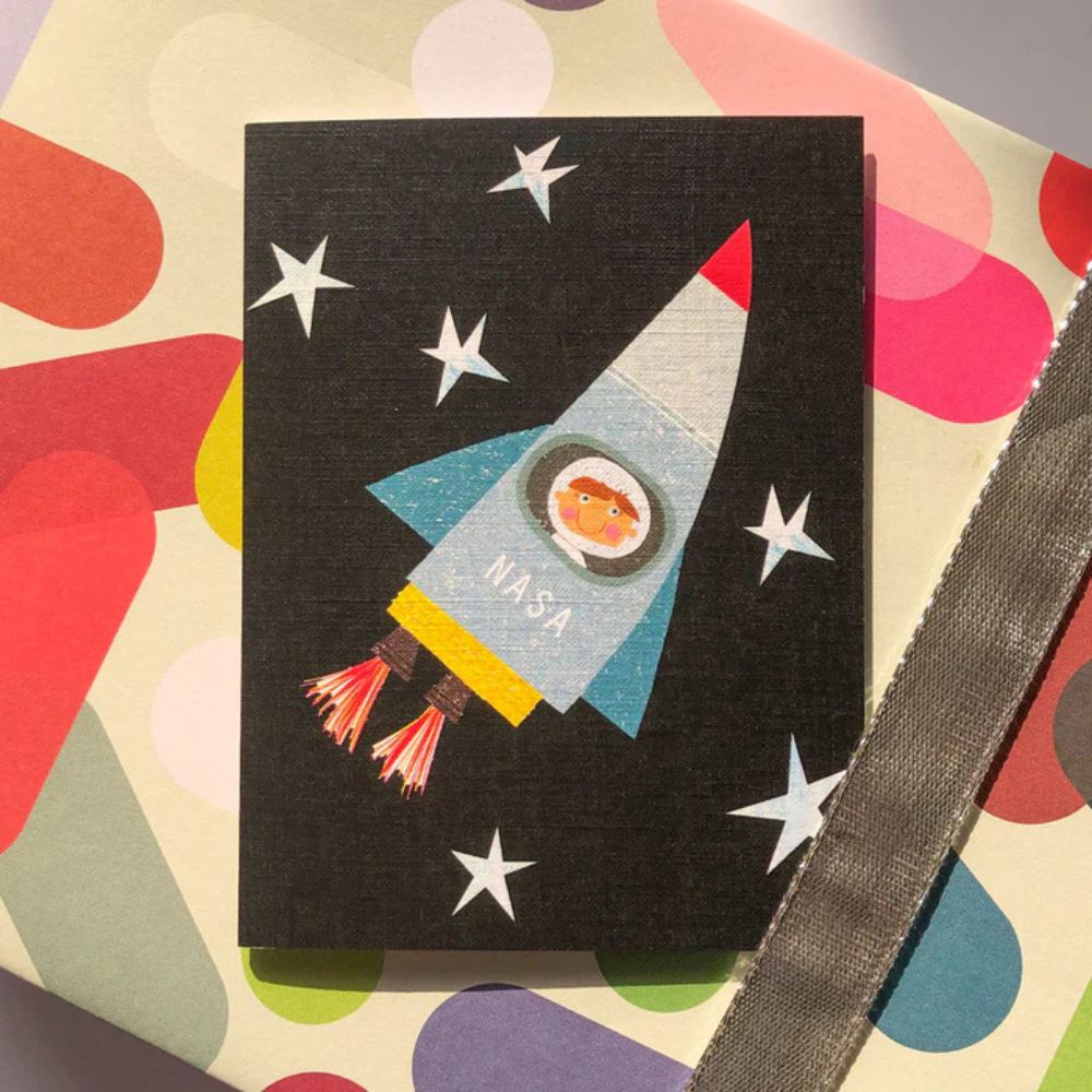 Spaceman Birthday Card
