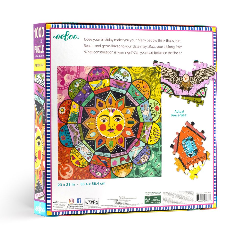 Eeboo 1000 Piece Puzzle - Astrology