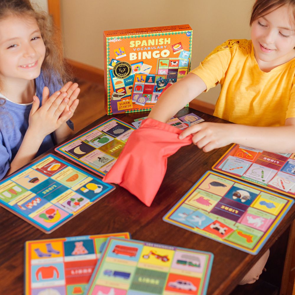 eeBoo Spanish Bingo Language Game for Kids aged 5+