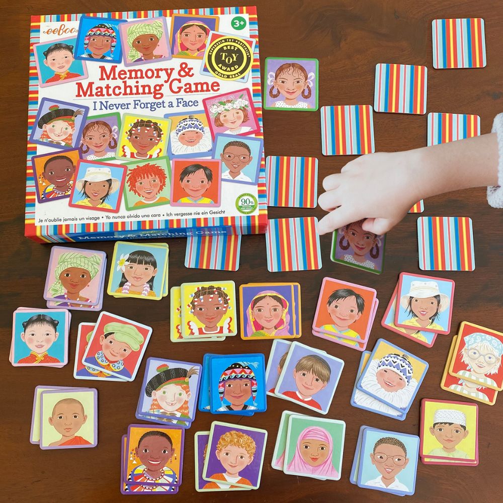 eeBoo I Never Forget A Face - Memory & Matching Game