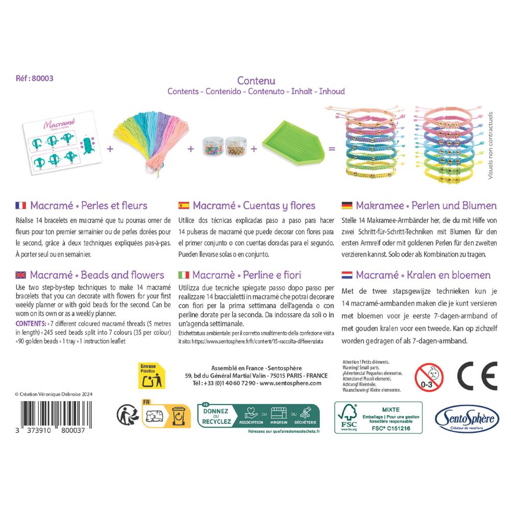 Make Your Own Macrame Bracelets Kit - Gifts For 8 yrs +