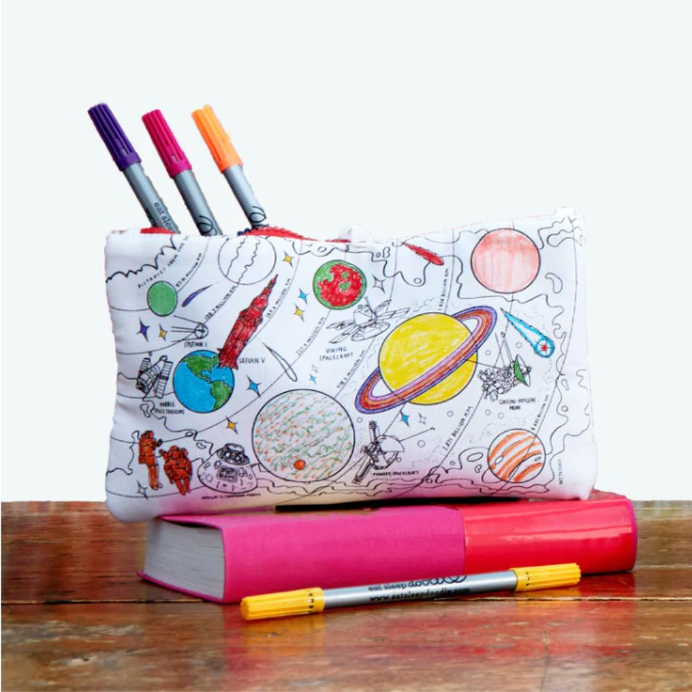 Eat Sleep Doodle - Space Explorer Colour In Pencil Case