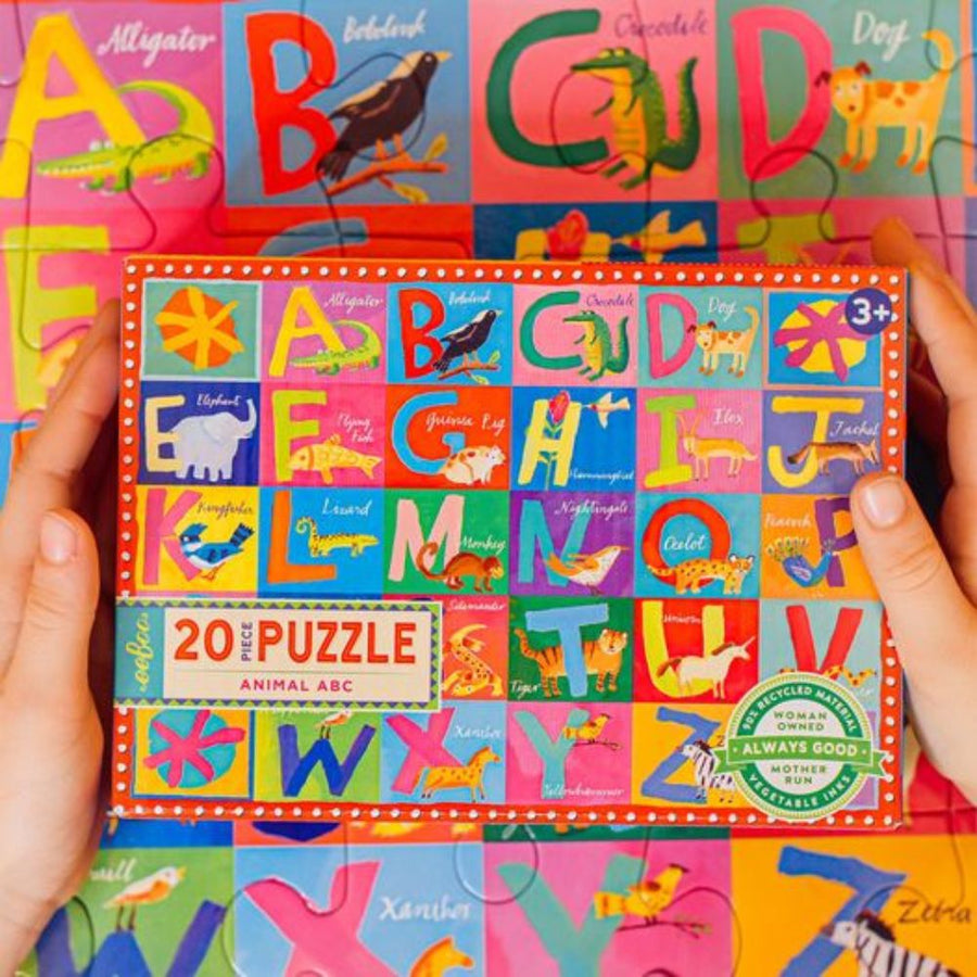Eeboo Animal Abc 20 Piece Puzzle