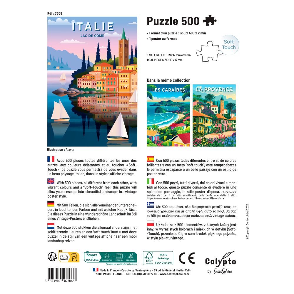 Calypto Jigsaw Puzzle 500 Piece - Italy PREORDER