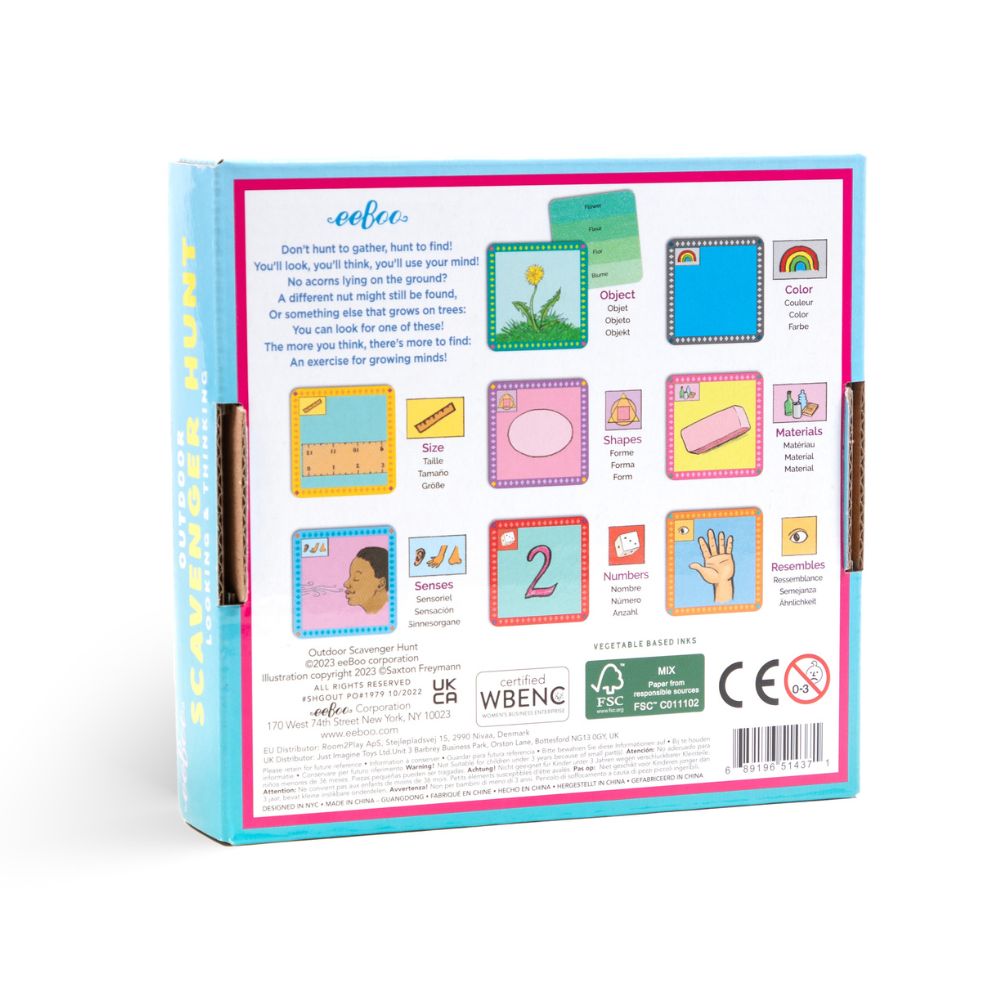 eeBoo Scavenger Hunt Game - Outdoors