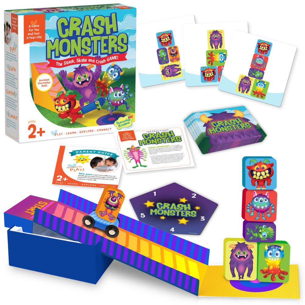 Peaceable Kingdom Crash Monsters | Toddler Games | Learning Games