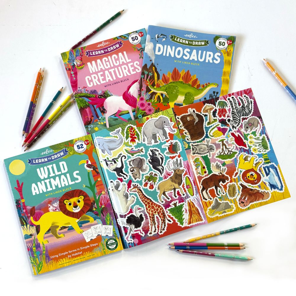 Eeboo Animal Color eeBoo Learn to Draw Wild Animals | Learn to Draw Books at Crafts4Kids ...