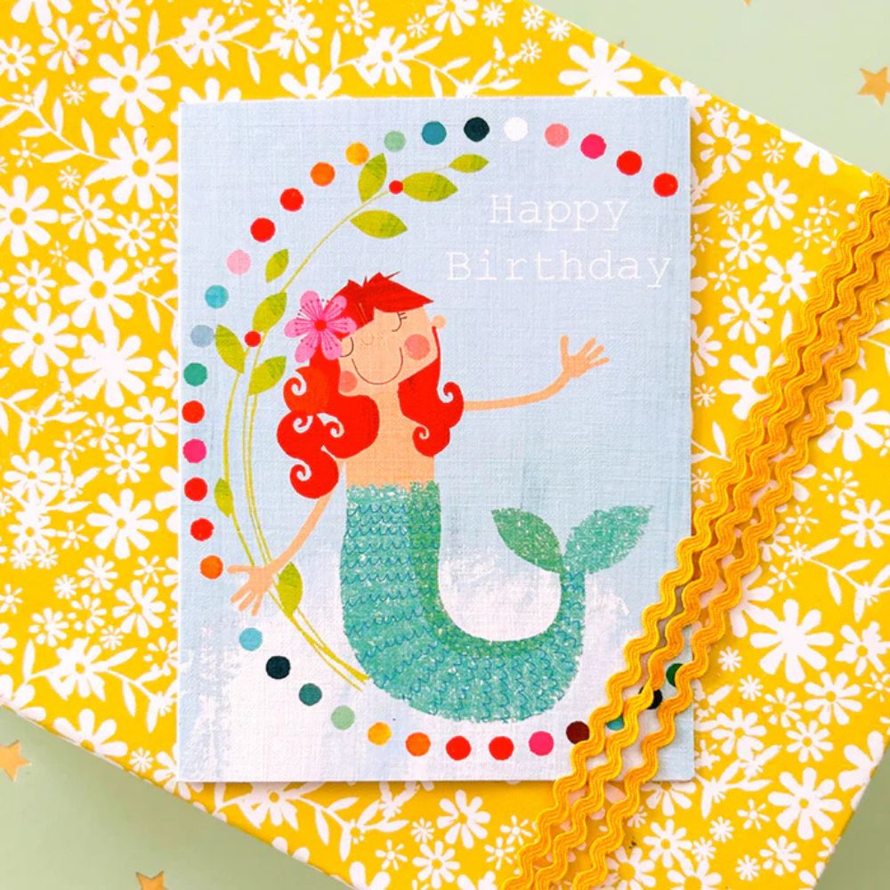Mermaid Birthday Card