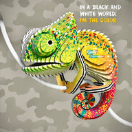 EUGY Chameleon 3D Cardboard Model Kit for Kids aged 6+