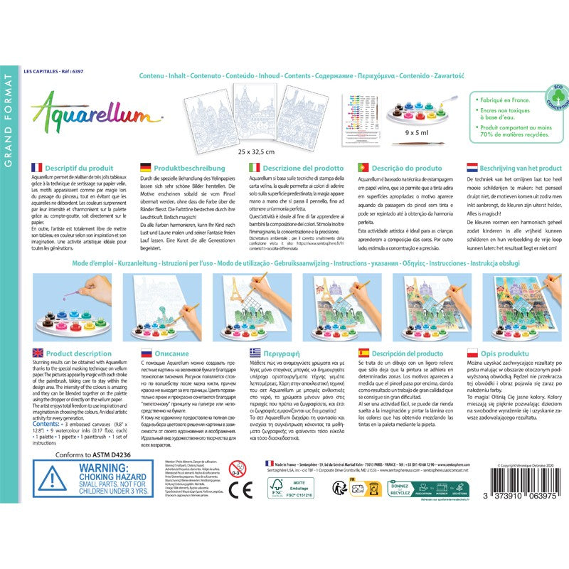 Aquarellum Capitals - Painting Kit for Kids