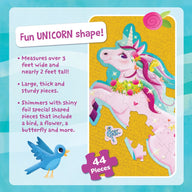 Peaceable Kingdom Shimmery Unicorn Floor Puzzle