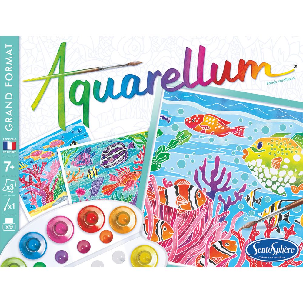 Aquarellum Coral Reef - Paint By Numbers For Kids
